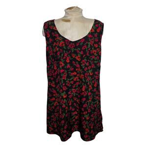 Sleeveless Women’s Size 1X Cider Black Floral Dress NWT